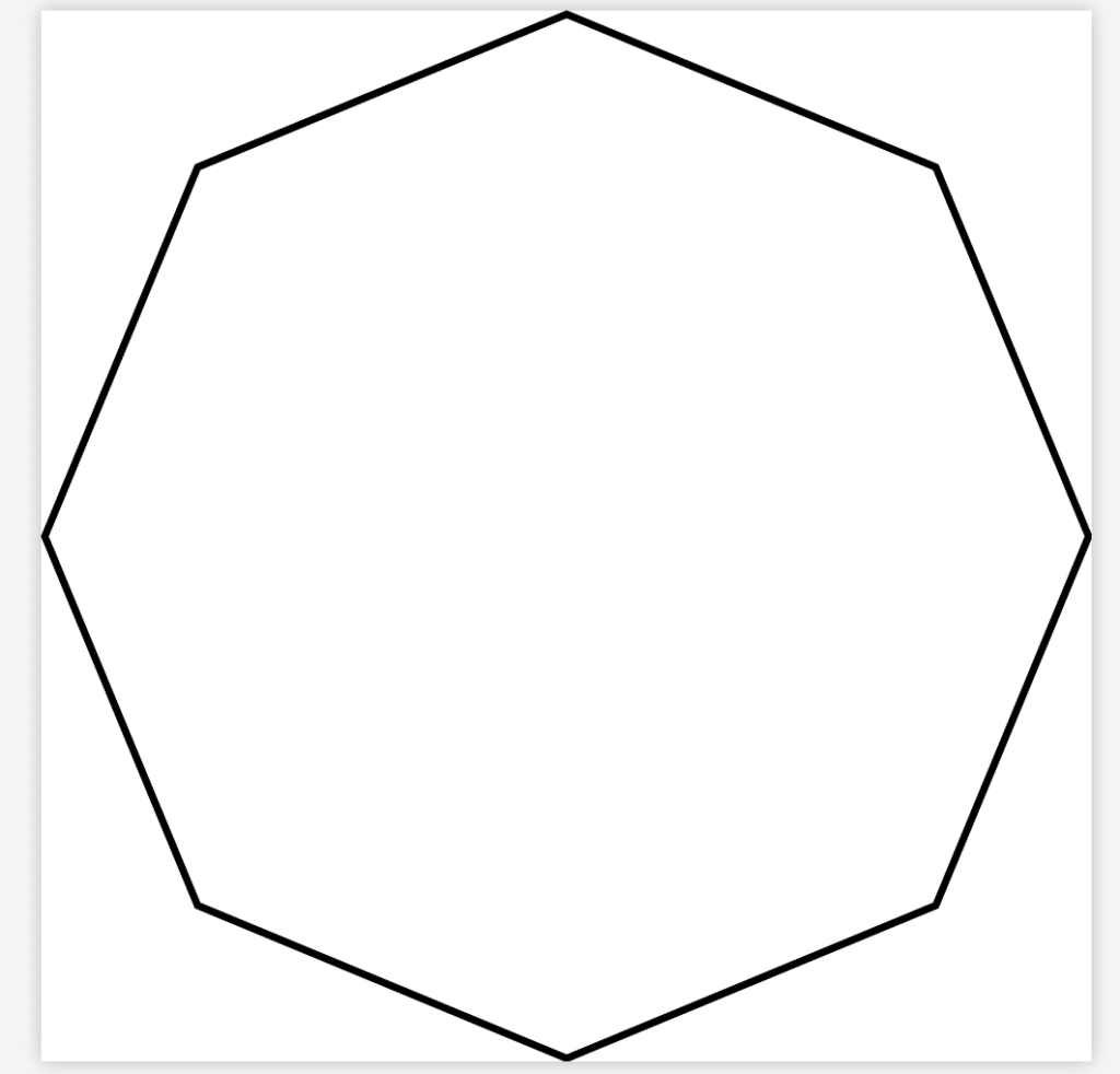 Latex octagon Tikz